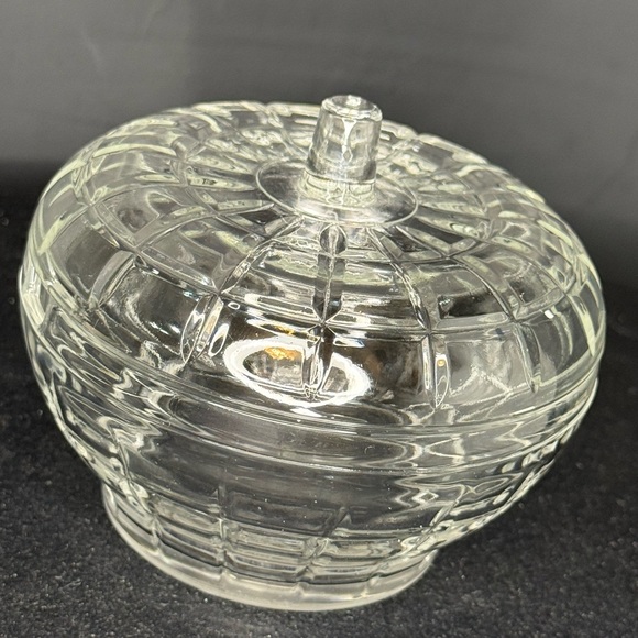 Borgonovo Italy Pressed Glass Sugar Bowl - Picture 9 of 13